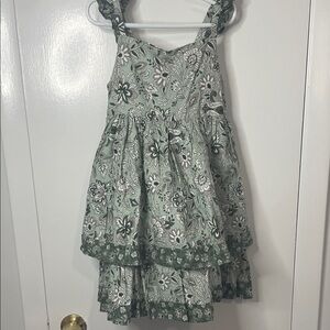 Joie Green Floral Kids Dress
